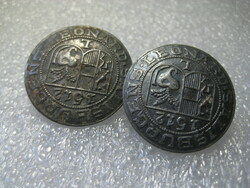Katonai gombok  , 2 db 27 mm