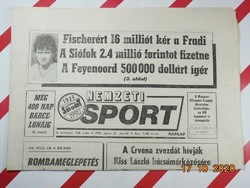 Régi retro újság napilap - Nemzeti Sport - 1991.06.21. -  Születésnapra ajándékba