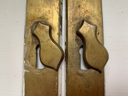 Civilian copper door handle with label - 1 pair