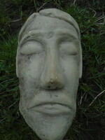 V. V. Jesus head bust with marking, demanding work, 18 cm approx. 2 kg