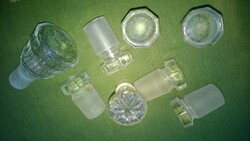 Vintage Üvegdugó borosüvegre-egyéb üvegre többféle méret alsó átmérő 9-25 mm között !