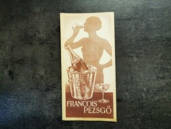 Francois pezsgő számoló cédula