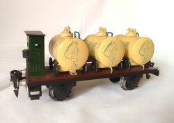 Tóth's milk delivery car zero 0 model railway freight car train for Hungarian extremely rare collectors
