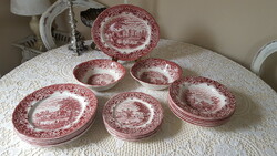 6 Personal, English Grindley Staffordshire earthenware tableware 21 pcs.