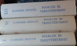 Sándor Scheiber: Folklore and Object History i - ii - iii 3 volumes - rare! - Judaism