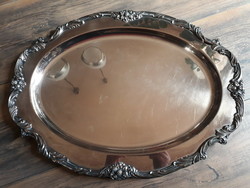 Reed & barton king francis marked, large silver plated oval tray.