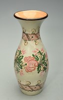 Early János Lází folk pattern vase, hmv, late 1920s. 28 cm.