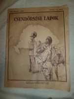 Régi csendőr papír újság csendőrségi lapok 1941 április 1
