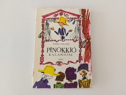 Retro mesekönyv 1978 Pinokkió kalandjai régi könyv