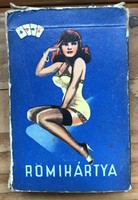 Régi pin up römi kártya