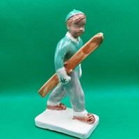 Rare collector's ceramic figurine of a screaming boy