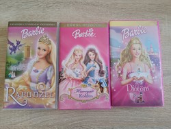 Barbie princess rapunzel beggar and nutcracker vhs tapes in one