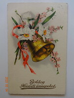Régi grafikus húsvéti üdvözlő képeslap (1935)