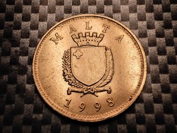 Malta 25 cents, 1998
