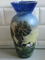 Hand-painted antique vase, 28 cm high