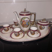 Alt wein porcelain coffee set + tray