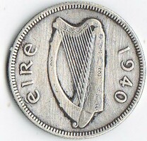Ír köztársaság 1 ezüst  schilling 1940