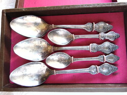 Busy! Old Russian 12-piece silver-plated cutlery in a box