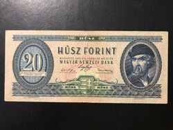 20 forint 1947. Nagyon szép, eredeti tartású bankjegy!! VF!! RITKA!!