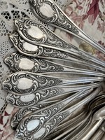 Antique silver plated cutlery set