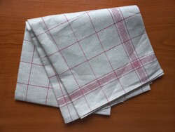 Régi lenvászon avatatlan konyhai textília 80 x 80