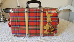Red checkered felix bunny children's suitcase from die spiegelburg