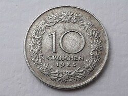 Ausztria 10 Groschen 1925 érme - Osztrák 10 Groschen 1925 külföldi pénzérme