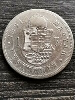 József Ferenc silver 1 forint 1891