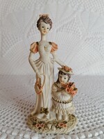 Hölgy, kislánnyal Figura