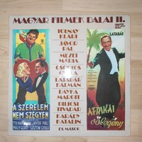Magyar filmek dalai II. bakelit lemez 1983 - ritkaság