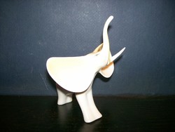 HOLLOHÁZI PORCELÁN ELEFÁNT FIGURA