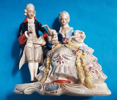 Német porcelán , Barokk pár , nagyméretű