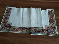 Rákóczi pattern, cross stitch long tablecloth (about 40 years old) size: 80 cm x 29 cm
