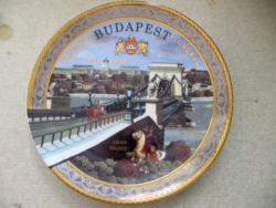 Gyűjtői aranyozott Budapest souvenir Risch Lau GmbH