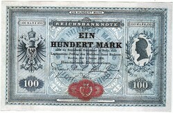 Germany 100 German paper marks 1876 replica unc