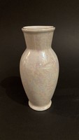 Hollóházi fehér irizáló váza