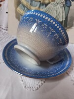 Patinásra érett,csodás, manófüles Sarreguemines teás csésze