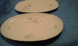 2DB ANTIK NAGY PORCELÁN KÍNÁLÓ TÁLAK EGYBEN ELADÓAK  30+35 CM BAVARIA