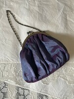 Színházi lila selyem kis táska
