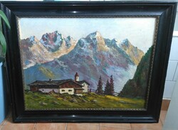 Megyery: alpine landscape 1922 oil/canvas 96x76cm