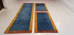 3137 Indian gabbeh hand-knotted carpet set 295x80cm free courier