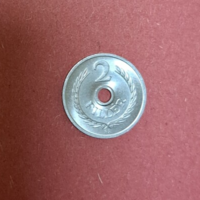 2 Fillér (lyukas) 1973., nagyon szép (200)