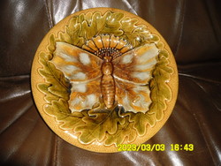 Schütz-blansko art nouveau, majolica decorative plate