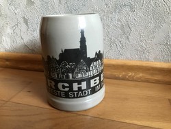Kirchberg Die älteste Stadt im Hunsrück - MM jelzésű - kerámia sörös korsó  21.
