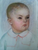Ilona Tallós: child portrait 1959