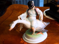 Herend Goose Matyi figure