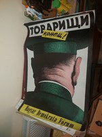 Tovarisi konyec!, MDF plakát, 1989, igen jó állapotban, nagy méret, majdnem 70x100 cm