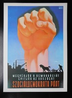We will defend democracy...Political poster 1947.