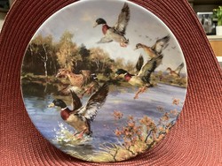 Collector's bradex porcelain wall plate, hand painted, numbered