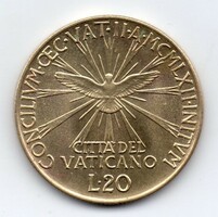 Vatican 20 lira, 1962